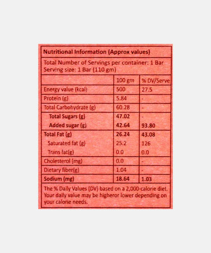 Bon Bay Berry Milk Chocolate Bar 110 Gm