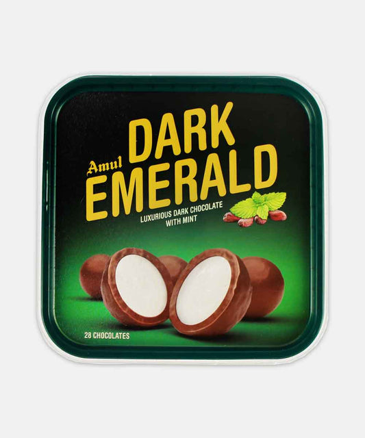 Amul Dark Emerald Luxurious Dark Chocolated With Mint 308 Gm