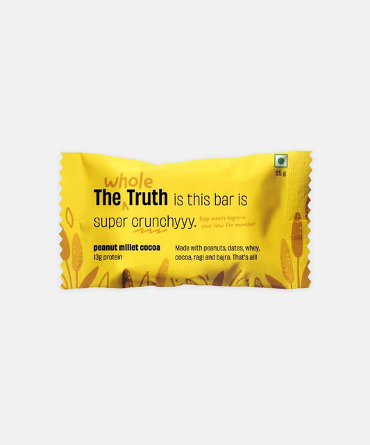 The Whole Truth Peanut Millet Cocoa Chocolate 55 Gm