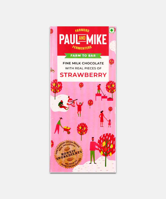 Paul Mike Strawberry Fine Milk Chocolate 68 Gm