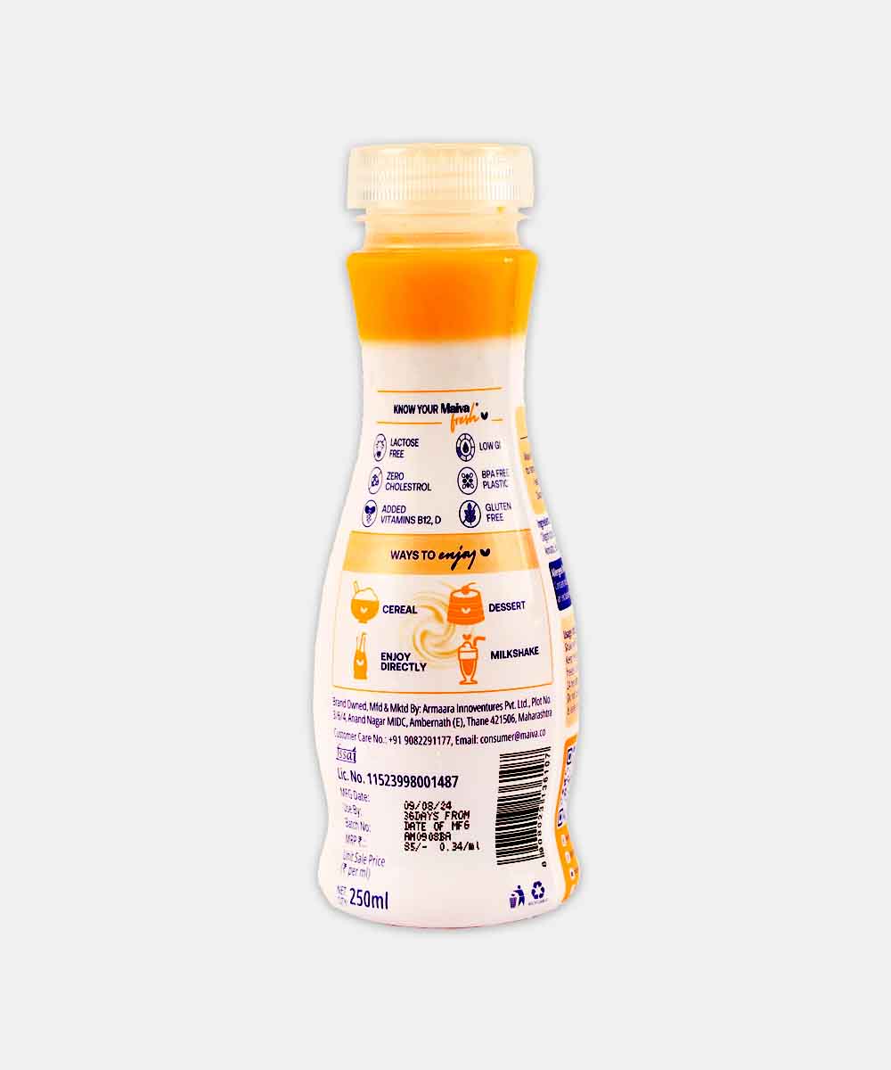 Maiva Sugar Free Mango Almond Milk 250 Ml