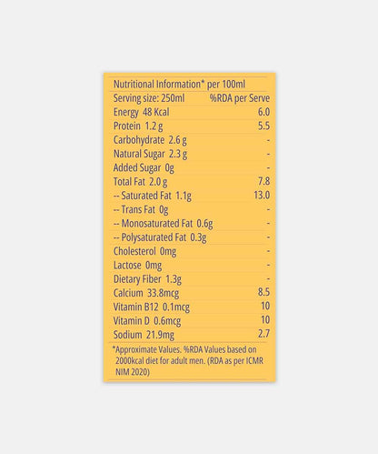 Maiva Sugar Free Mango Almond Milk 250 Ml