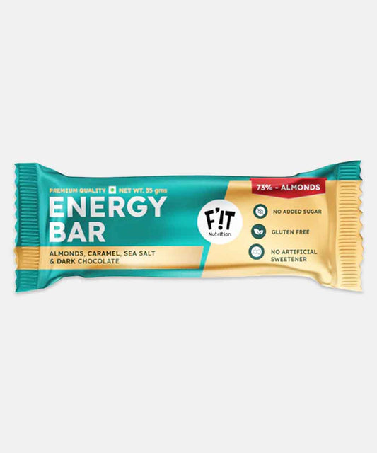 Fit Nutrition Almond Sea Salt & Dark Chocolate Energy Bar 35 Gm
