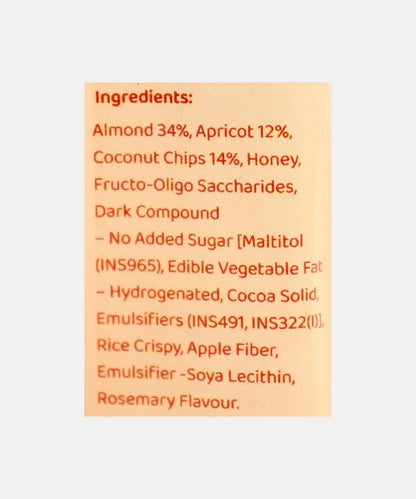 Fit Nutrition Almond Apricot & Coconut Energy Bar 35 Gm