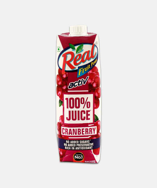 Real Active Cranberry Juice 1 Ltr