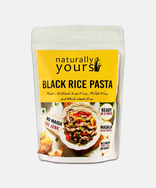 Naturally Yours Black Rice Pasta 175 Gm