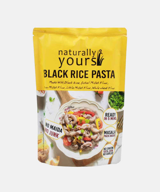 Naturally Yours Black Rice Pasta 175 Gm