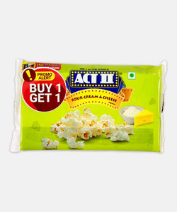 ACT II SOUR CREAM & CHEESE MICROWAVE POPCORN 108 GM