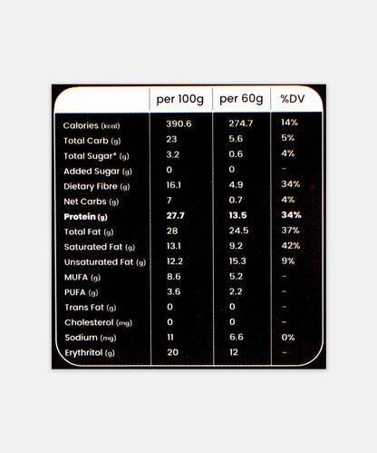 Ditch The Guilt Zero Sugar Protien Dark Roasted Hazelnut Chocolate 60 Gm