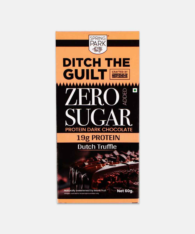 DITCH THE GUILT ZERO SUGAR WAYANAD COCOA CHOCOLATE 40 GM