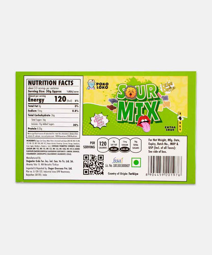 Poko Loko Sour Mix Jelly Candy 90 Gm