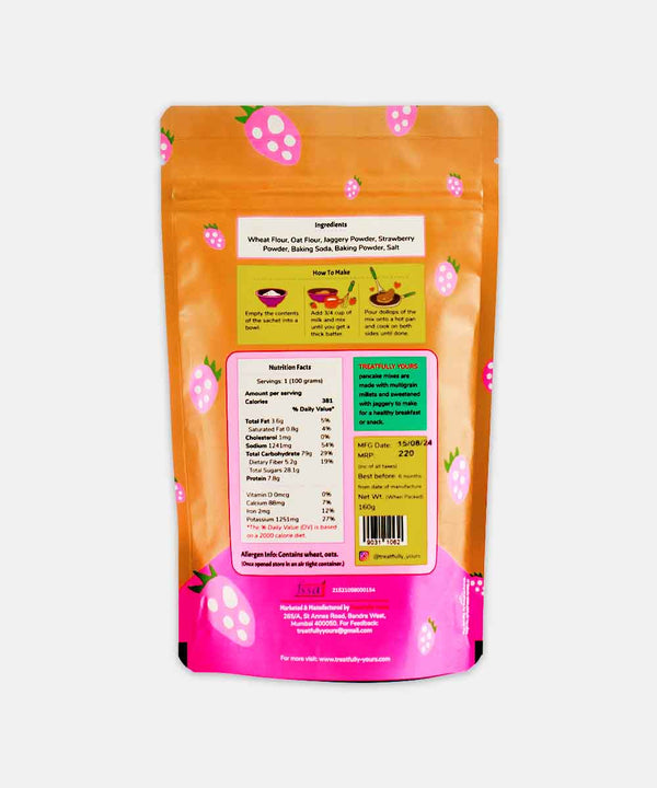 TREATFULLY YOUR STRAWBERRY PANCAKE MIX 160