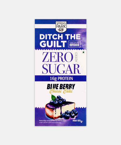 Ditch The Guilt Zero Sugar Blue Berry Cheese Cake Chocolate 60 Gm