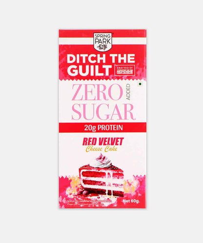 Ditch The Guilt Zero Sugar Red Velvet Cheese Cake Chocolate 60 Gm