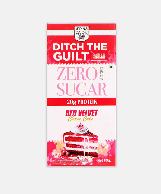 Ditch The Guilt Zero Sugar Red Velvet Cheese Cake Chocolate 60 Gm