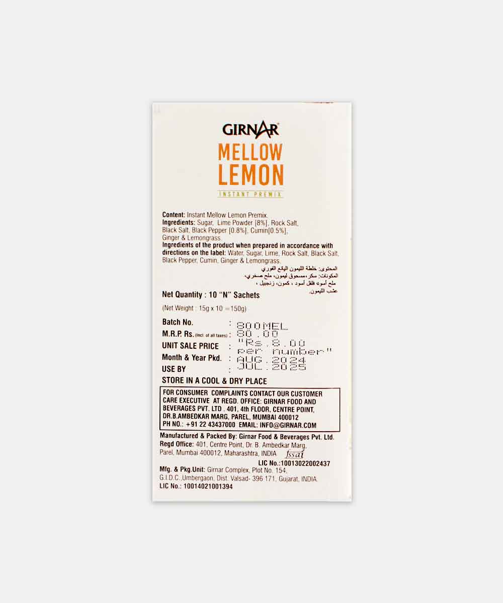 Girnar Mellow Lemon Tea 150 Gm