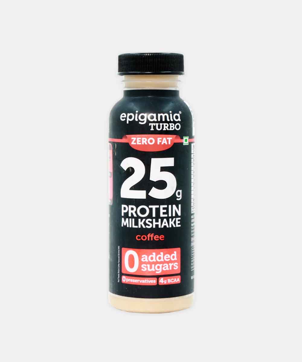 Epigamia Turbo 25G Coffee 0 Added Sugar Milkshake 250 Ml