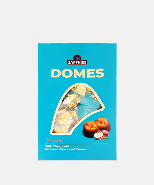 Sapphire Domes Coconut Choco With Coconut Flavoured Cream Chocolate 455 Gm