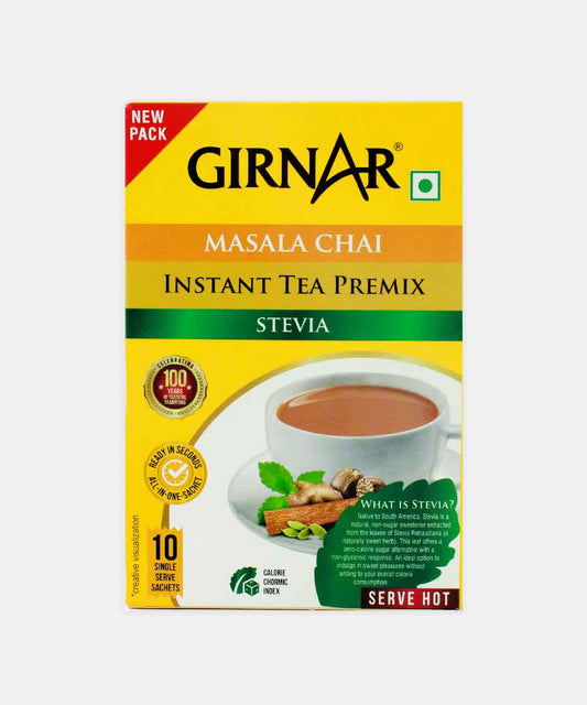 Girnar Instant Premix Masala With Stevia Chai 10 Sachets 80 Gm