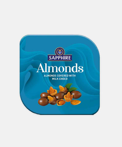 Sapphire Almonds Covered With Milk Chocolate 80 Gm