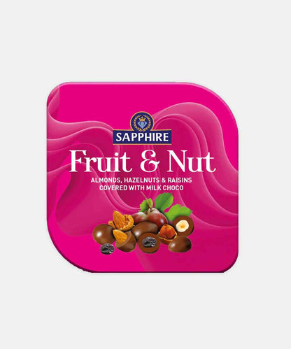 Sapphire Fruit & Nut Almond Hazelnut & Raisins Covered With Milk Chocolate 80 Gm