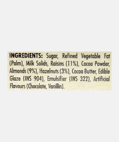 Sapphire Fruit & Nut Almond Hazelnut & Raisins Covered With Milk Chocolate 80 Gm