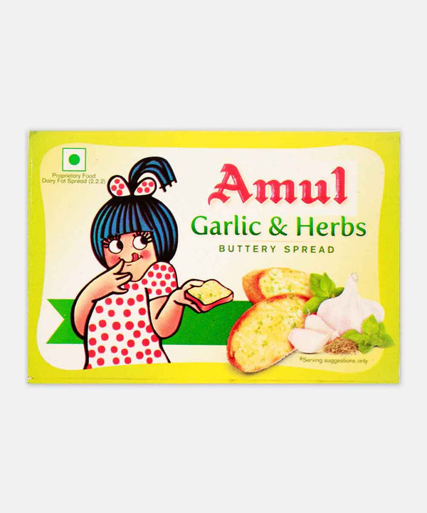 AMUL GARLIC & HERBS BUTTER 100 GM