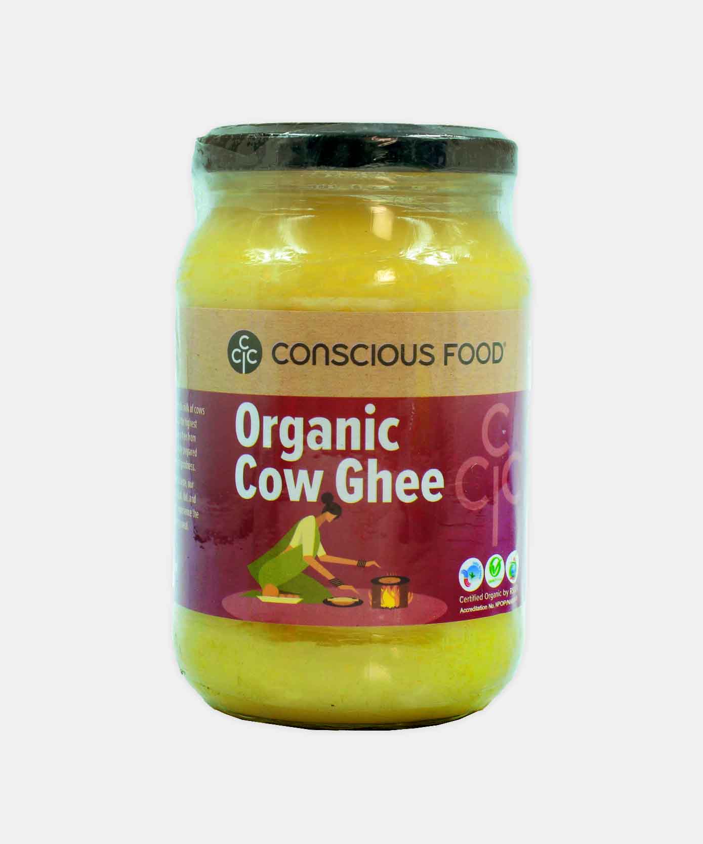 Conscious Food Organic Cow Ghee 500 Ml