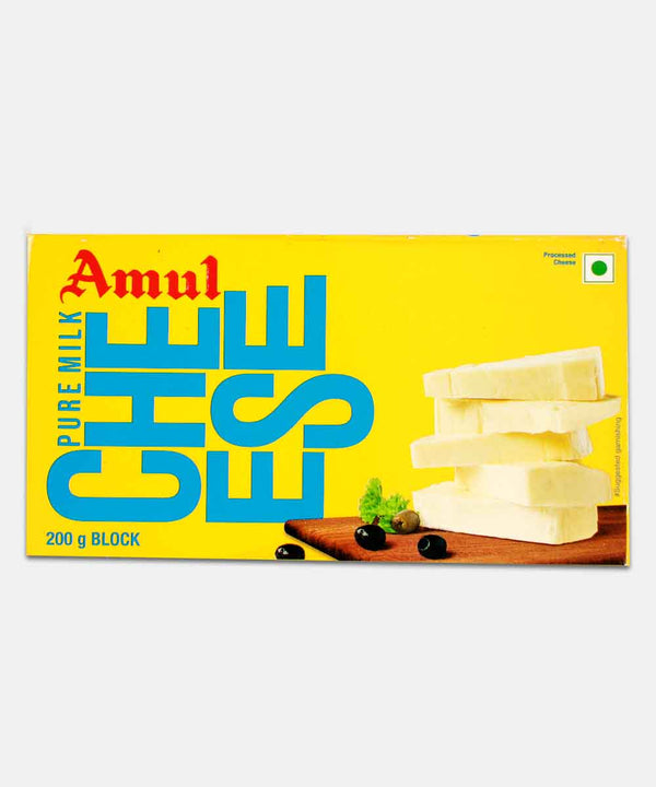 AMUL PURE MILK CHEESE BLOCK 200 GM