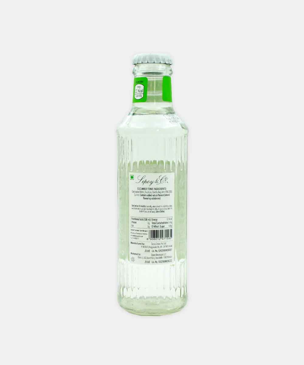 Sepoy & Co Cucumber Tonic Water 200 Ml