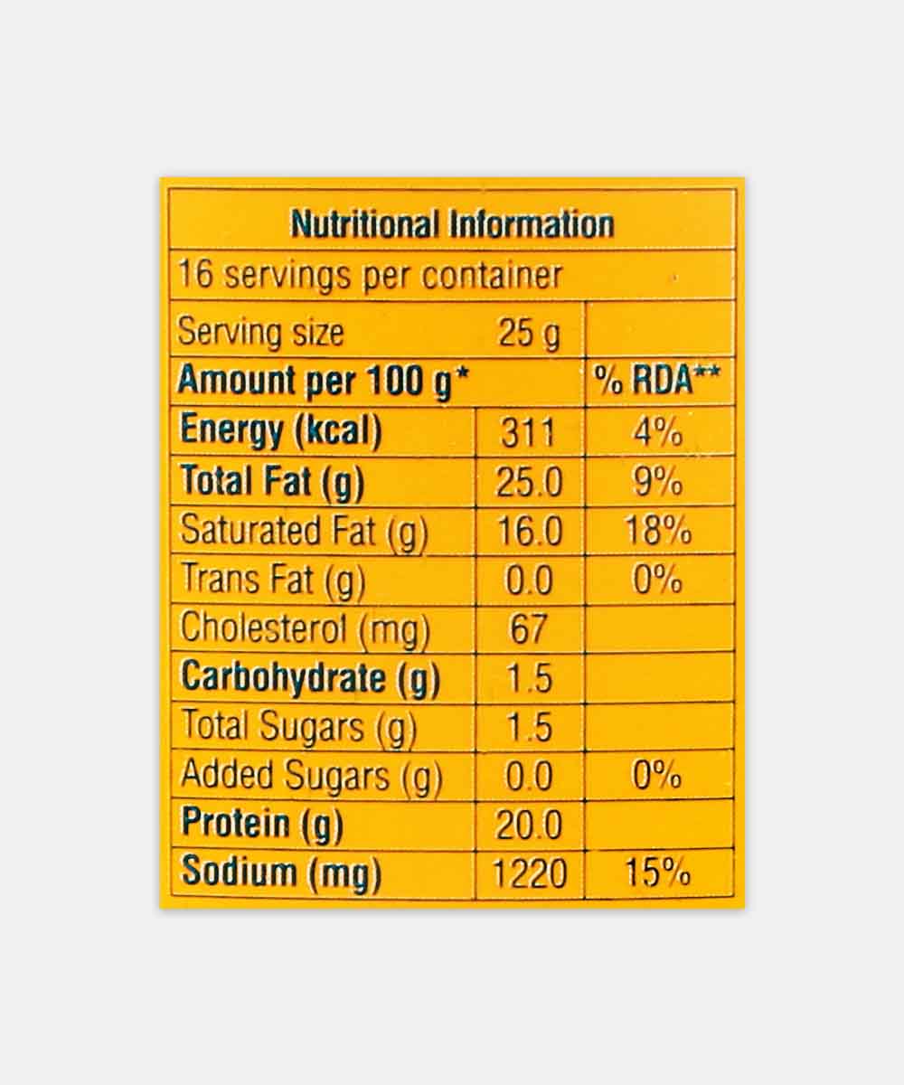 Amul Processed Cheese Tin 400 Gm
