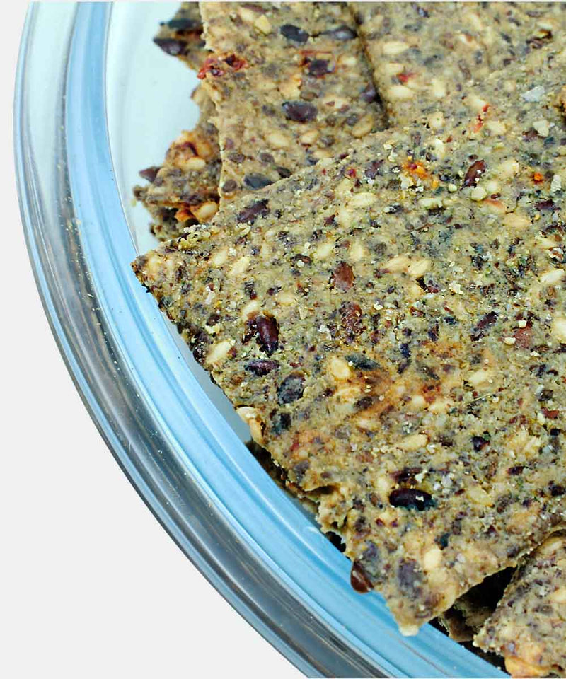 GLUTEN FREE FIVE SEED VEGAN JAIN KETO CRACKER 100 GM