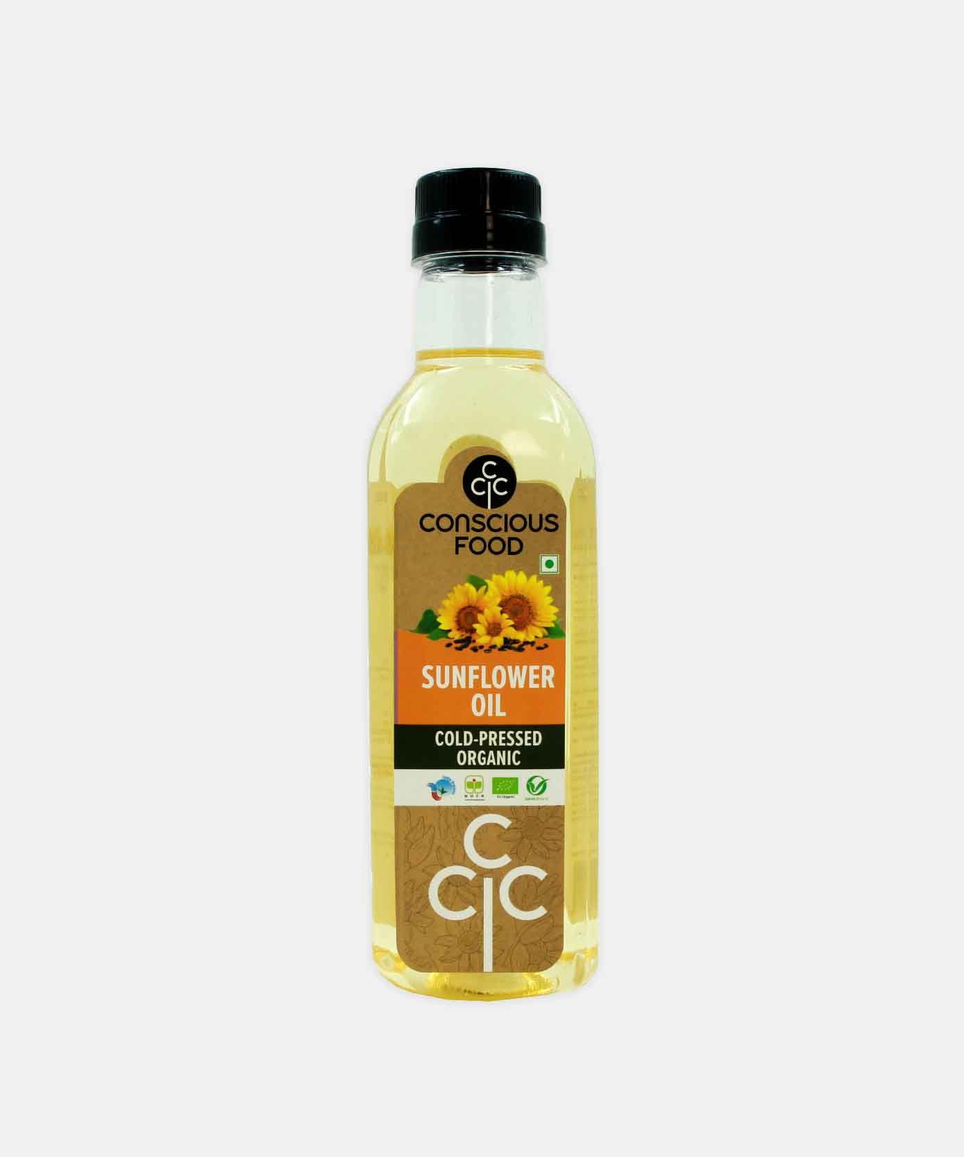 Conscious Food Sunflower Oil Cold - Pressed Organic 500 Ml