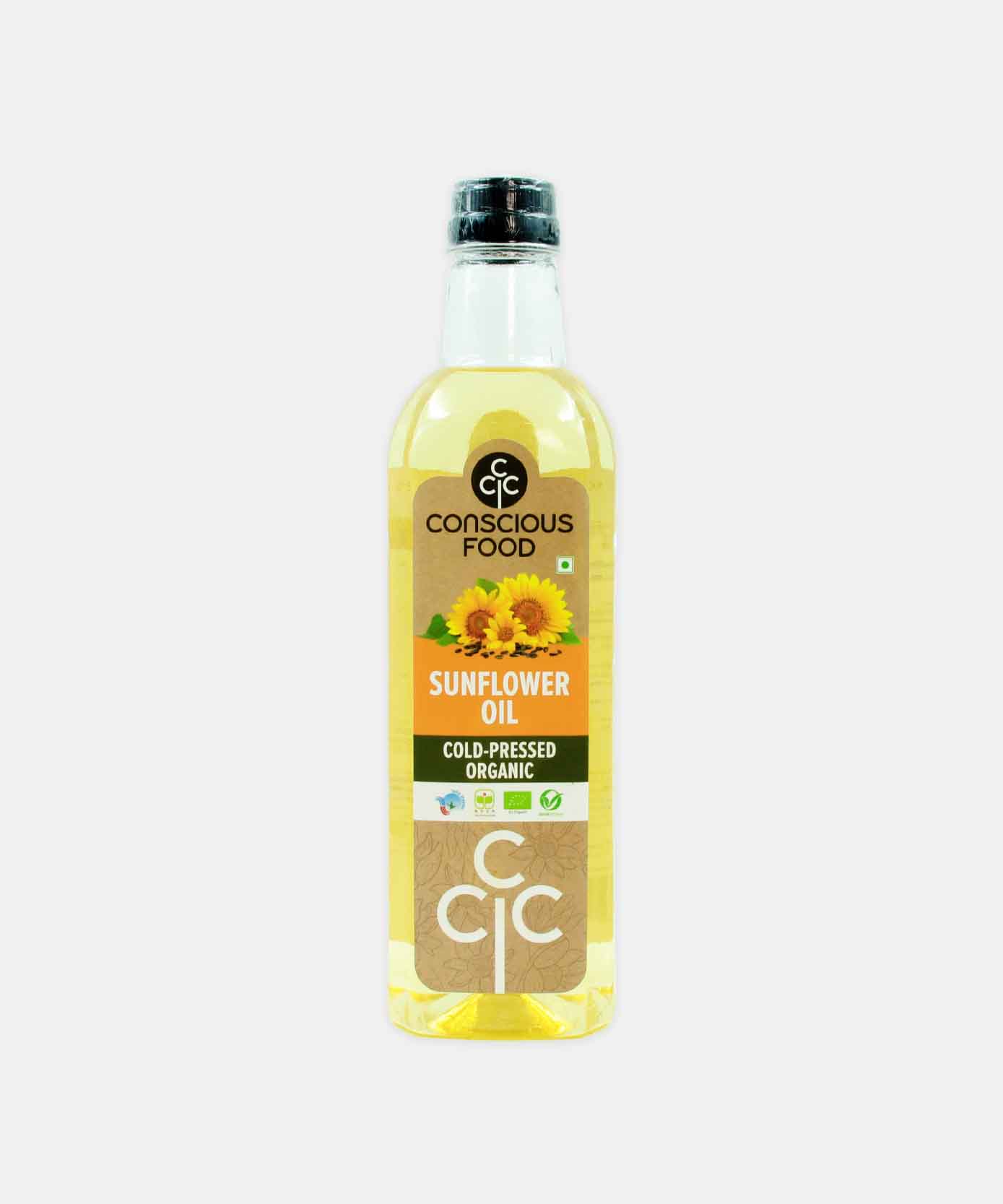 Conscious Food Sunflower Oil Cold - Pressed Organic 1 Lt