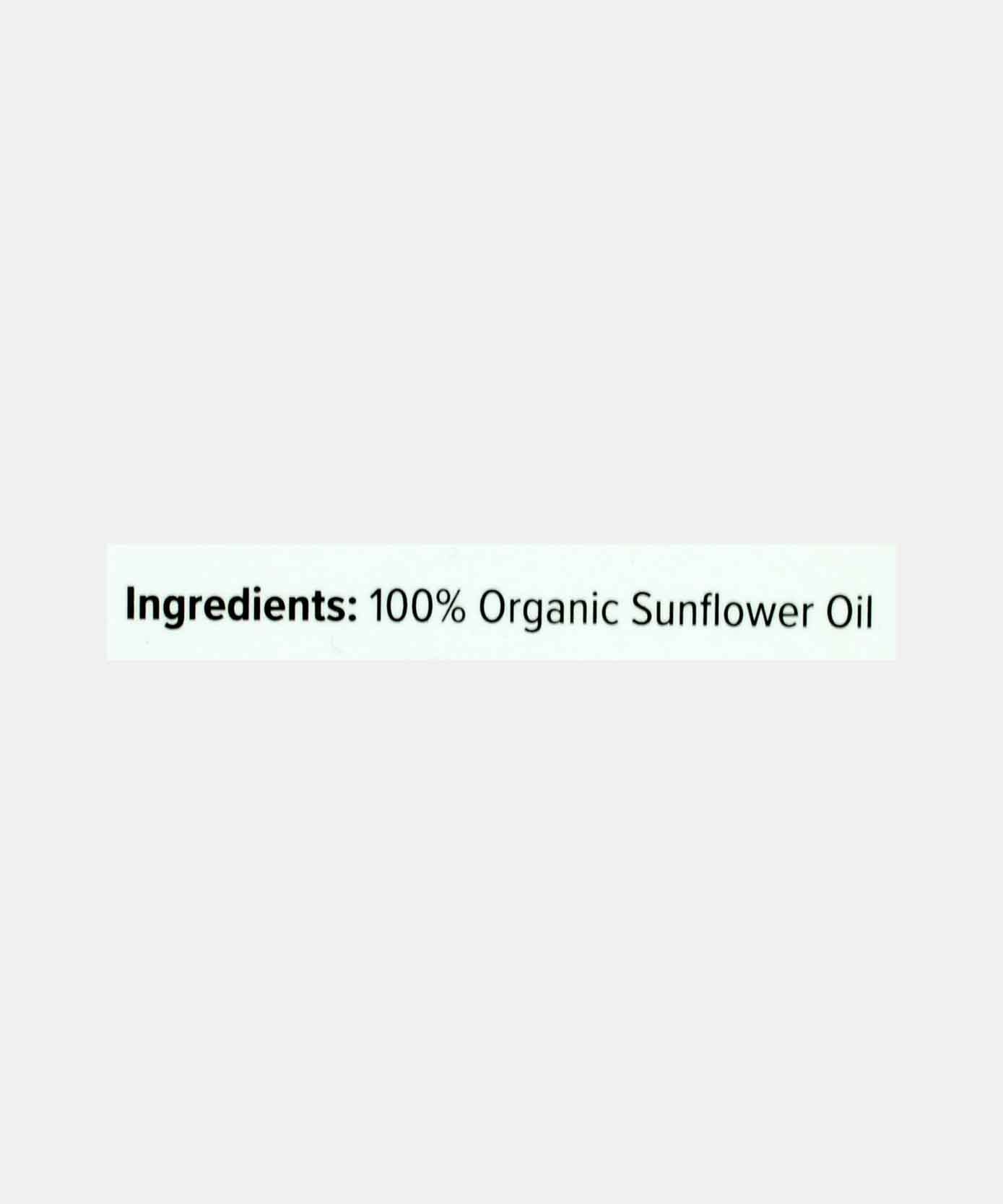 Conscious Food Sunflower Oil Cold - Pressed Organic 1 Lt