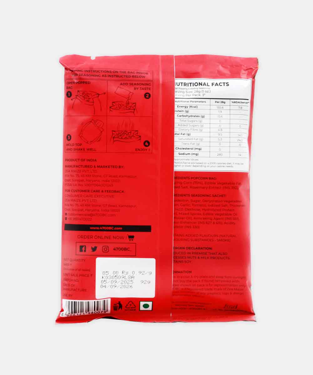 Pvr Barbeque Microwave Popcorn 92 Gm