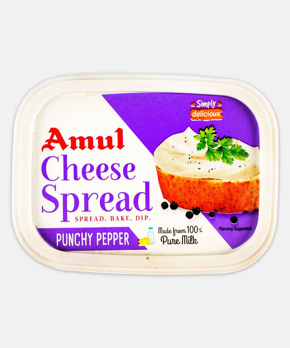 Amul Cheese Spread Punchy Pepper 200 Gm
