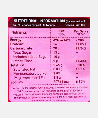 Alpino High Protein Super Muesli Fruit & Nuts 400 Gm