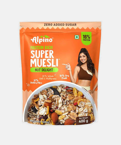 Alpino High Protein Super Muesli Nut Delight 400 Gm