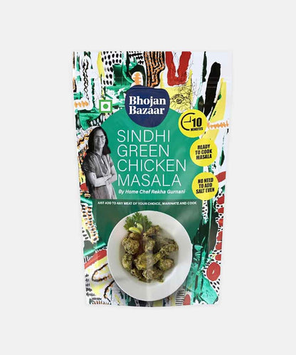 Bhojan Bazaar Sindhi Green Chicken Masala 75 Gm
