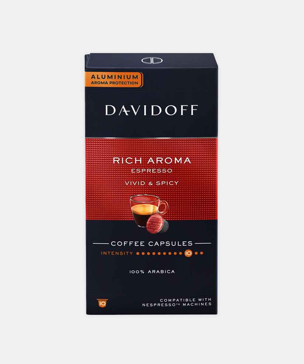 Davidoff Rich Aroma Espresso Vivid & Spicy Coffee Capsules 55 Gm