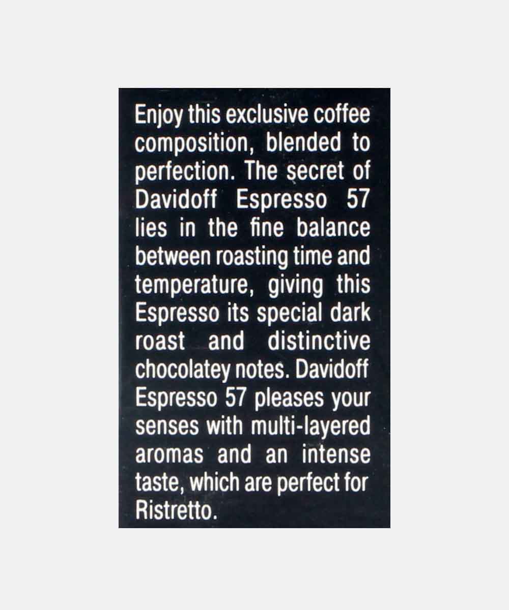 Davidoff Espresso 57 Ristretto Dark & Chocolatey Coffee Capsules 55 Gm