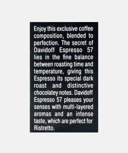 Davidoff Espresso 57 Ristretto Dark & Chocolatey Coffee Capsules 55 Gm