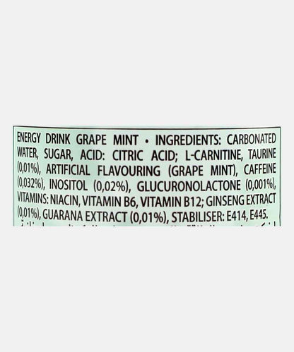 Effect Grape Mint Energy Drink 250 Ml