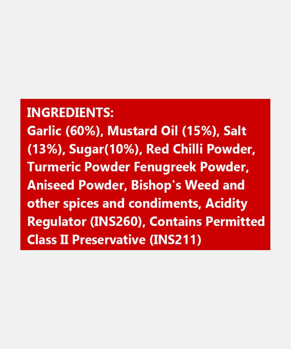 Lucknow Garlic Pickle 400 Gm