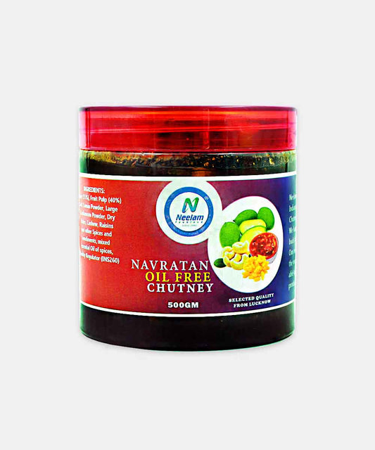 Lucknow Oil Free Navratan Chutney 500 Gm