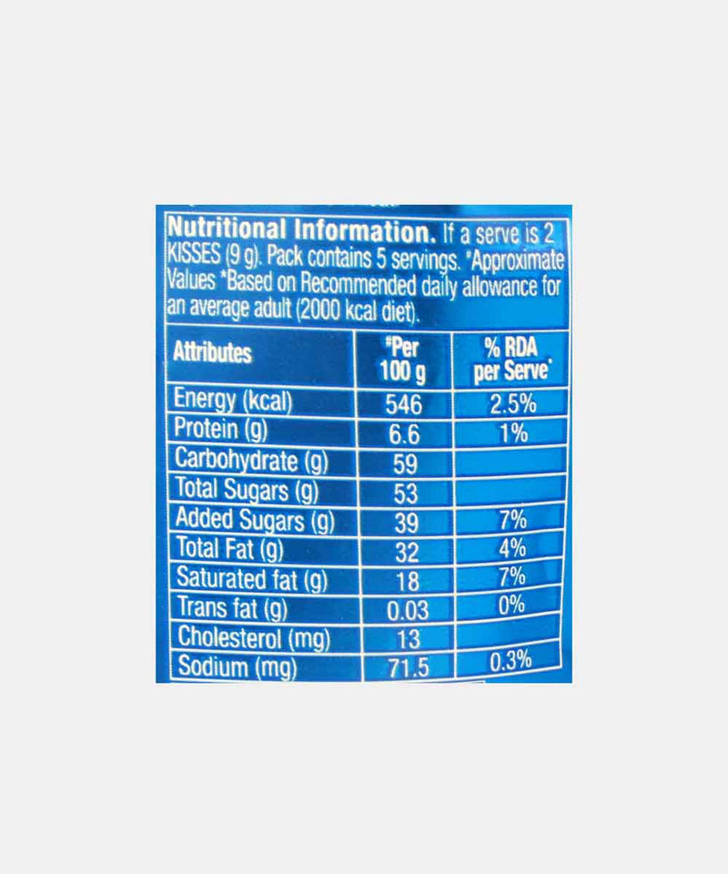 HERSHEYS KISSES CHOCO TRUFFLE CHOCOLATE 45 GM