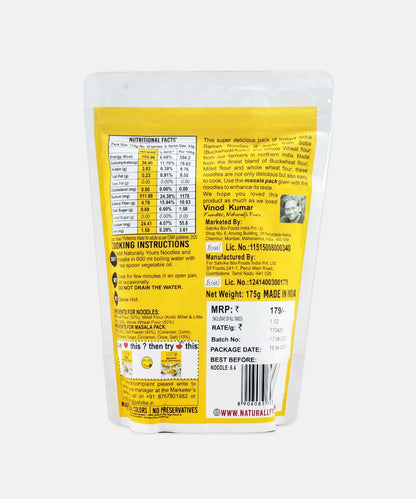 Naturally Yours Soba Instant Ramen Noodles 175 Gm