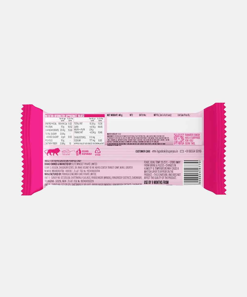 Superyou Strawberry Creme Protein Wafer Bar 40 Gm