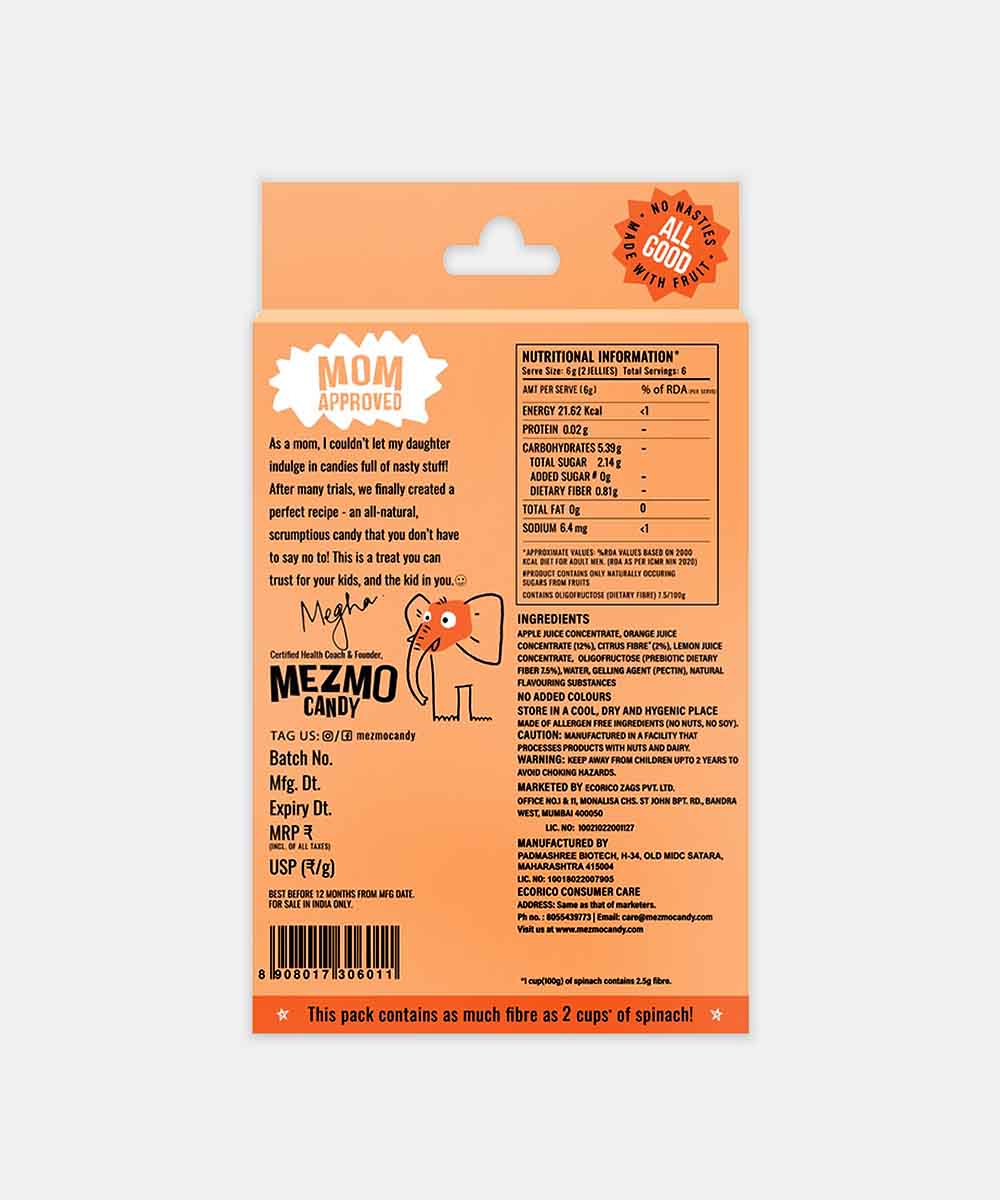 Mezmo Tangelo Orange Jelly 36 Gm